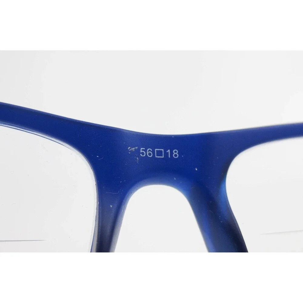 Blue Rectangular Eyeglass Frames MP 7101 BL 56-18-140 Full Rim Glasses